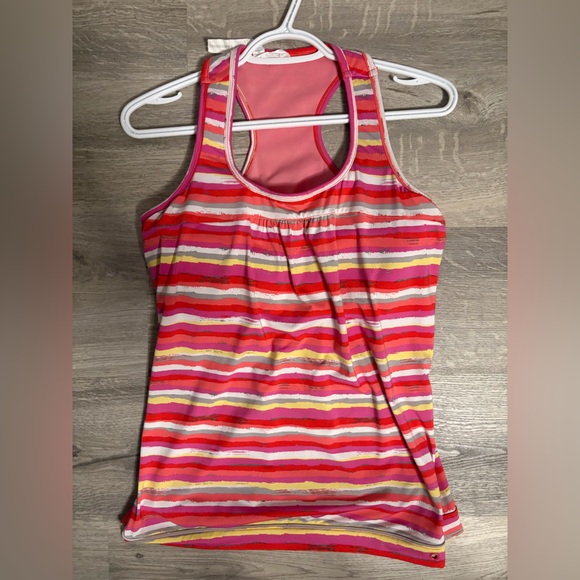 Striped Racerback Tank Top - Picture 1 of 3